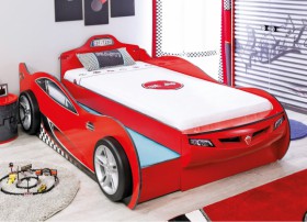 CARBED Кровать-машина Coupe с выдвижной кроватью Red 20.03.1306.00 в Среднеколымске - srednekolymsk.katalogmebeli.com | фото