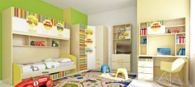 Детская комната Клаксон (Бежевый/корпус Клен) в Среднеколымске - srednekolymsk.katalogmebeli.com | фото 5