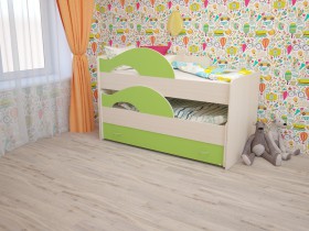 Кровать детская Радуга 1600 Млечный дуб/Венге в Среднеколымске - srednekolymsk.katalogmebeli.com | фото 8