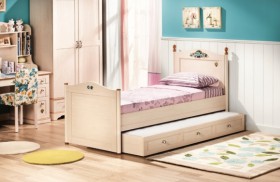 Кровать детская Балли 2-х уровневая (венге/белфорт) в Среднеколымске - srednekolymsk.katalogmebeli.com | фото 2