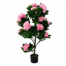 Искусственные растения Пион розовый MK-7411-HP Темно-зеленый в Среднеколымске - srednekolymsk.katalogmebeli.com | фото