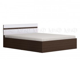 Ким кровать 1,4 (Венге/белый глянец) в Среднеколымске - srednekolymsk.katalogmebeli.com | фото