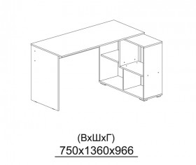 Компьютерный стол угловой СКМУ-4 белый в Среднеколымске - srednekolymsk.katalogmebeli.com | фото 3