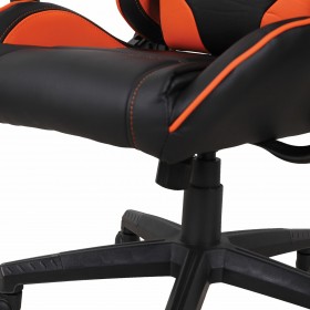 Кресло компьютерное BRABIX GT Racer GM-100 (черный, оранжевый) в Среднеколымске - srednekolymsk.katalogmebeli.com | фото 2