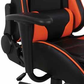 Кресло компьютерное BRABIX GT Racer GM-100 (черный, оранжевый) в Среднеколымске - srednekolymsk.katalogmebeli.com | фото 3