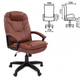 Кресло офисное BRABIX Trend EX-568 (коричневый) в Среднеколымске - srednekolymsk.katalogmebeli.com | фото 1