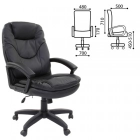 Кресло офисное BRABIX Trend EX-568 (черный) в Среднеколымске - srednekolymsk.katalogmebeli.com | фото