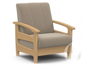 Кресло для отдыха Омега (бук лак/CATANIA LATTE) в Среднеколымске - srednekolymsk.katalogmebeli.com | фото 1