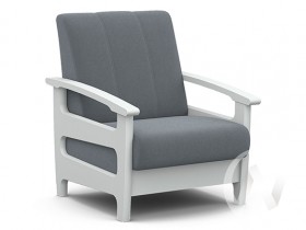 Кресло для отдыха Омега (снег лак/CATANIA SILVER) в Среднеколымске - srednekolymsk.katalogmebeli.com | фото