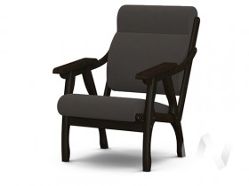 Кресло Вега-10 (венге лак/ULTRA GRAFIT) в Среднеколымске - srednekolymsk.katalogmebeli.com | фото