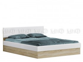 Кровать 1,4 спальня Фортуна (Дуб сонома/белый глянец) в Среднеколымске - srednekolymsk.katalogmebeli.com | фото