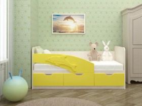 Кровать детская 1,6м Дельфин (Розовый металлик) в Среднеколымске - srednekolymsk.katalogmebeli.com | фото 3