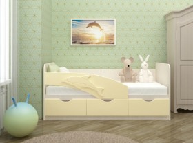 Кровать детская 1,6м Дельфин (Розовый металлик) в Среднеколымске - srednekolymsk.katalogmebeli.com | фото 6
