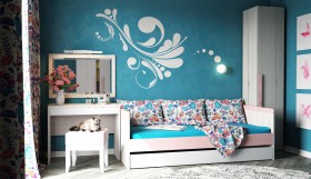 Кровать малая с доп спальным местом Нью Тон в Среднеколымске - srednekolymsk.katalogmebeli.com | фото