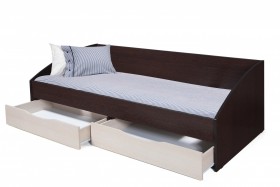 Кровать одинарная "Фея - 3" (симметричная) New (венге / вудлайн кремовый / ДВПО: белый) в Среднеколымске - srednekolymsk.katalogmebeli.com | фото 3