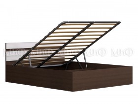 Кровать с подъемным механизмом Нэнси 1,6м (Венге/Белый глянец) в Среднеколымске - srednekolymsk.katalogmebeli.com | фото