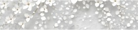 Кухонный фартук КМ 481 Абстракция цветы бетон в Среднеколымске - srednekolymsk.katalogmebeli.com | фото