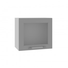 Квадро ВПГС 500 шкаф верхний горизонтальный со стеклом высокий (Лунный свет/корпус Серый) в Среднеколымске - srednekolymsk.katalogmebeli.com | фото