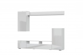 Мебель для гостиной МГС 4 (Белый/Белый глянец) в Среднеколымске - srednekolymsk.katalogmebeli.com | фото 7