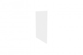 Герда ЛД.272930.000 Фасад панель окончание острова (Белый глянец) в Среднеколымске - srednekolymsk.katalogmebeli.com | фото