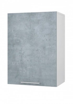 Шкаф 45 с фасадом Лофт (Камень Оленна/Белый) в Среднеколымске - srednekolymsk.katalogmebeli.com | фото