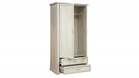 Шкаф для одежды "Сохо" (бетон пайн белый/2 ящика/зеркало) в Среднеколымске - srednekolymsk.katalogmebeli.com | фото 3
