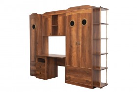 Шкаф комбинированный для одежды «Навигатор» (Дуб Каньон) в Среднеколымске - srednekolymsk.katalogmebeli.com | фото 5