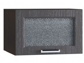 Шкаф верхний горизонтальный со стеклом 510, ШВГС 510 (Клен серый/корпус венге) в Среднеколымске - srednekolymsk.katalogmebeli.com | фото