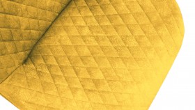 Стул «Оливер» К3 Белый/Микровелюр Wellmart Yellow в Среднеколымске - srednekolymsk.katalogmebeli.com | фото 3