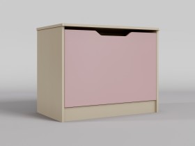Ящик для игрушек Грэйси (Розовый/корпус Клен) в Среднеколымске - srednekolymsk.katalogmebeli.com | фото