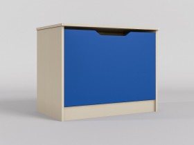 Ящик для игрушек Скай (Синий/корпус Клен) в Среднеколымске - srednekolymsk.katalogmebeli.com | фото